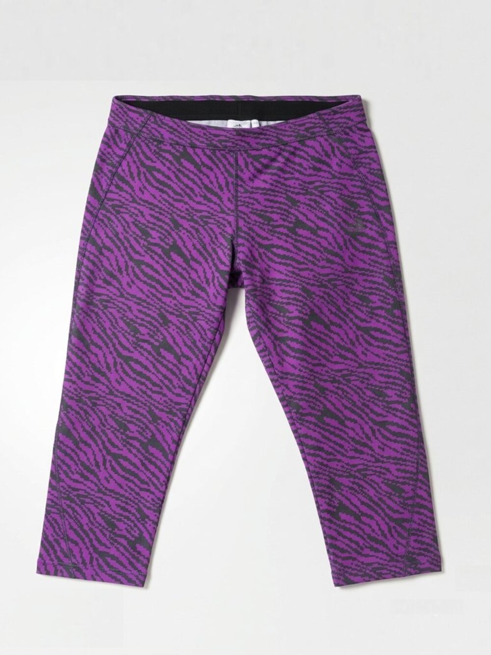 ADIDAS - ClimaLite - Purple Capris Pants - tight mid raise - large